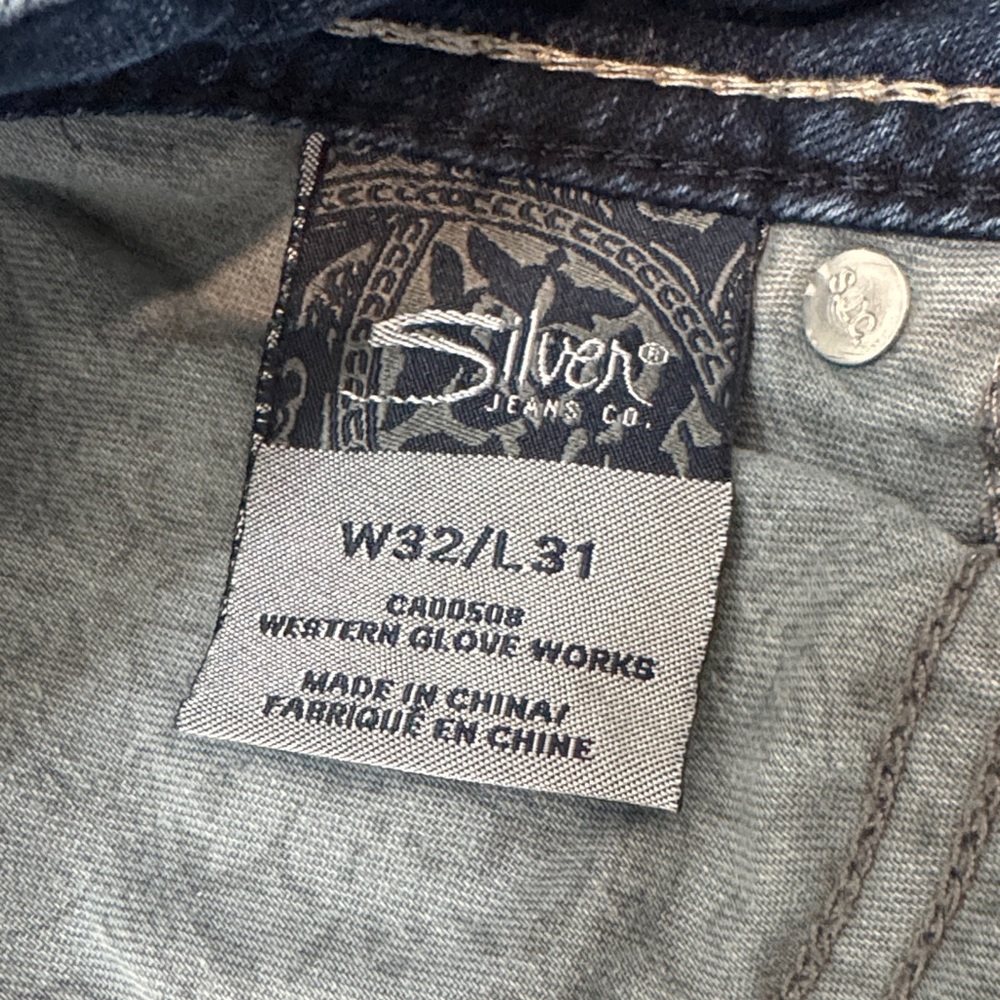 Silver Aiko Flap Skinny Jeans - Picture 3 of 6